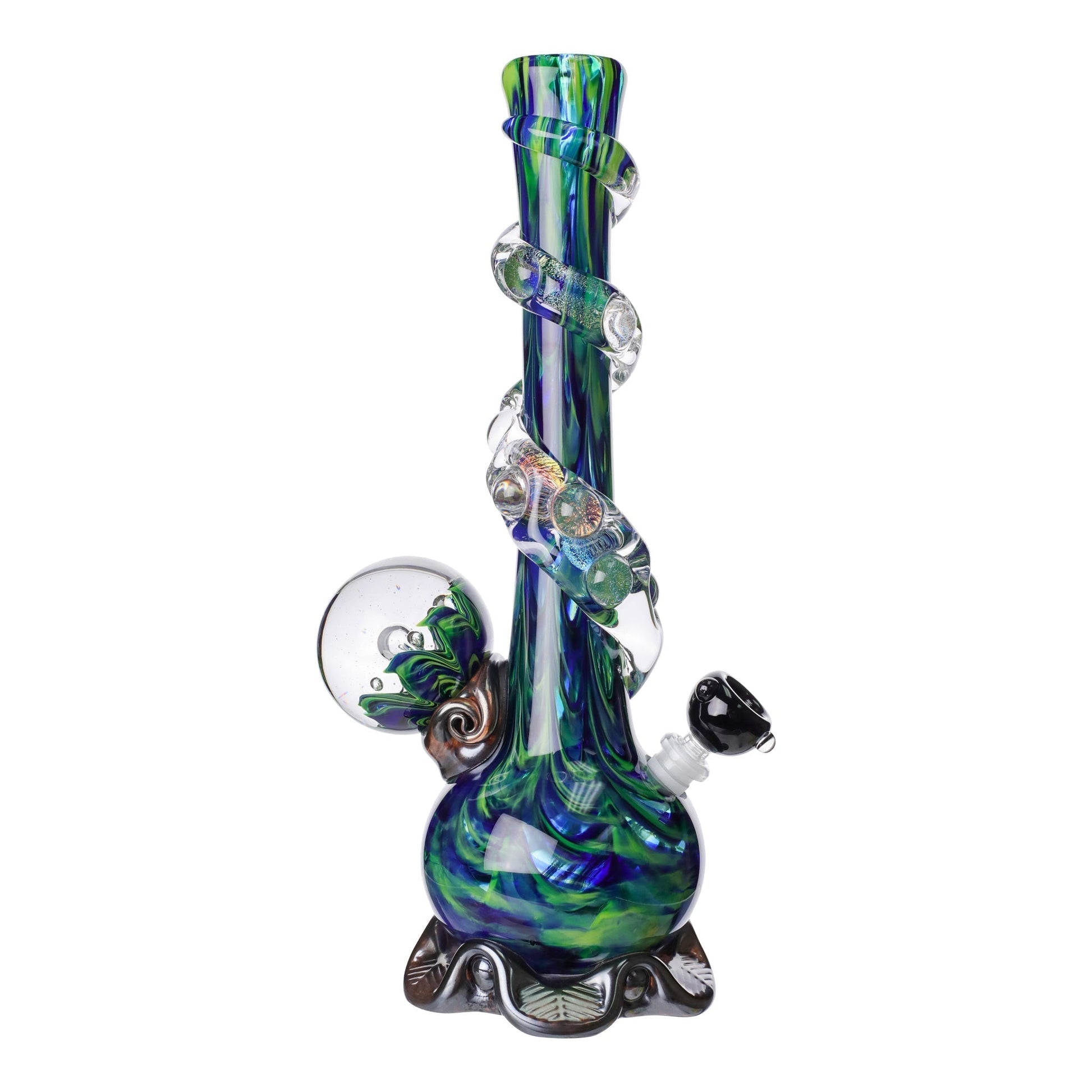 Noble Glass Chromatic Marble Bong  - 14in