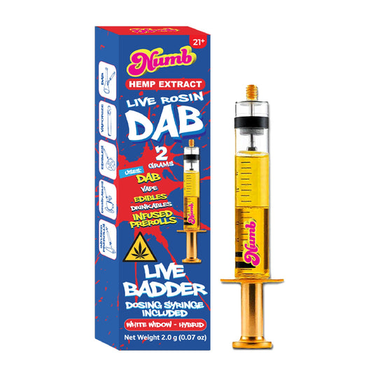 Numb Dab THC-A Rosin Syringe - 2000mg White Widow