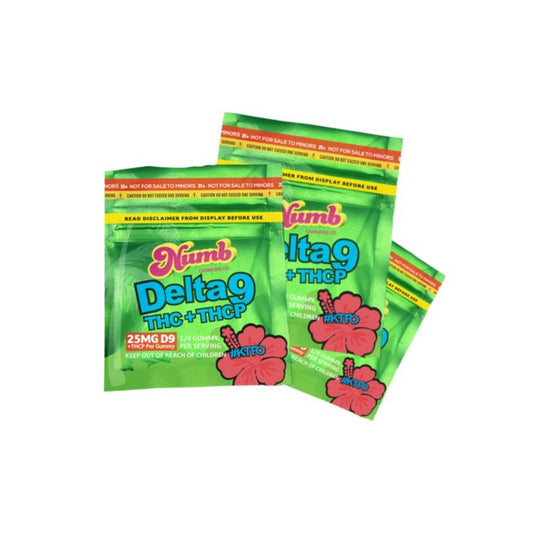 Numb Delta 9 Individual Gummy - 25mg 3 Pack (20% Off)