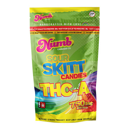 Numb Skitt THC-A Candies - 750mg Sour