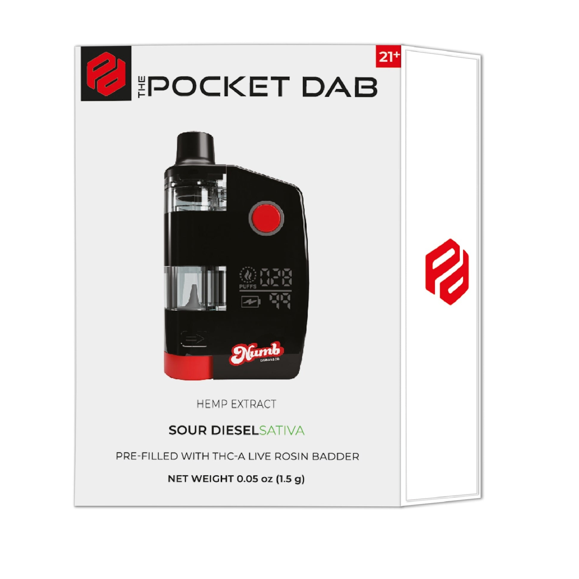 Numb THC-A Live Rosin Pocket Dab - 1.5g Sour Diesel