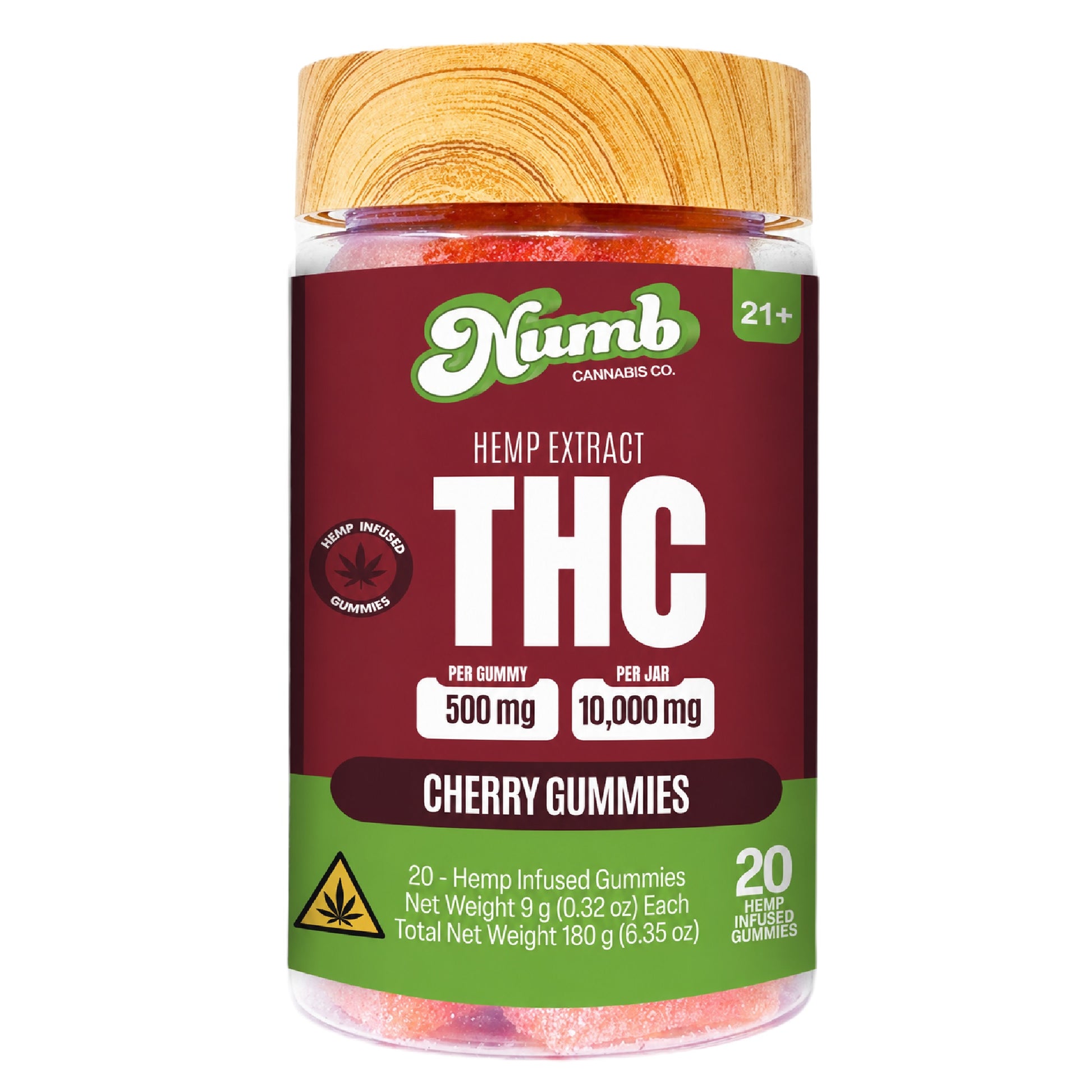 Numb THC Cherry Gummies - 10,000mg