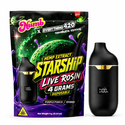 Numb x E420 Starship Device - 4000mg Purple Punch