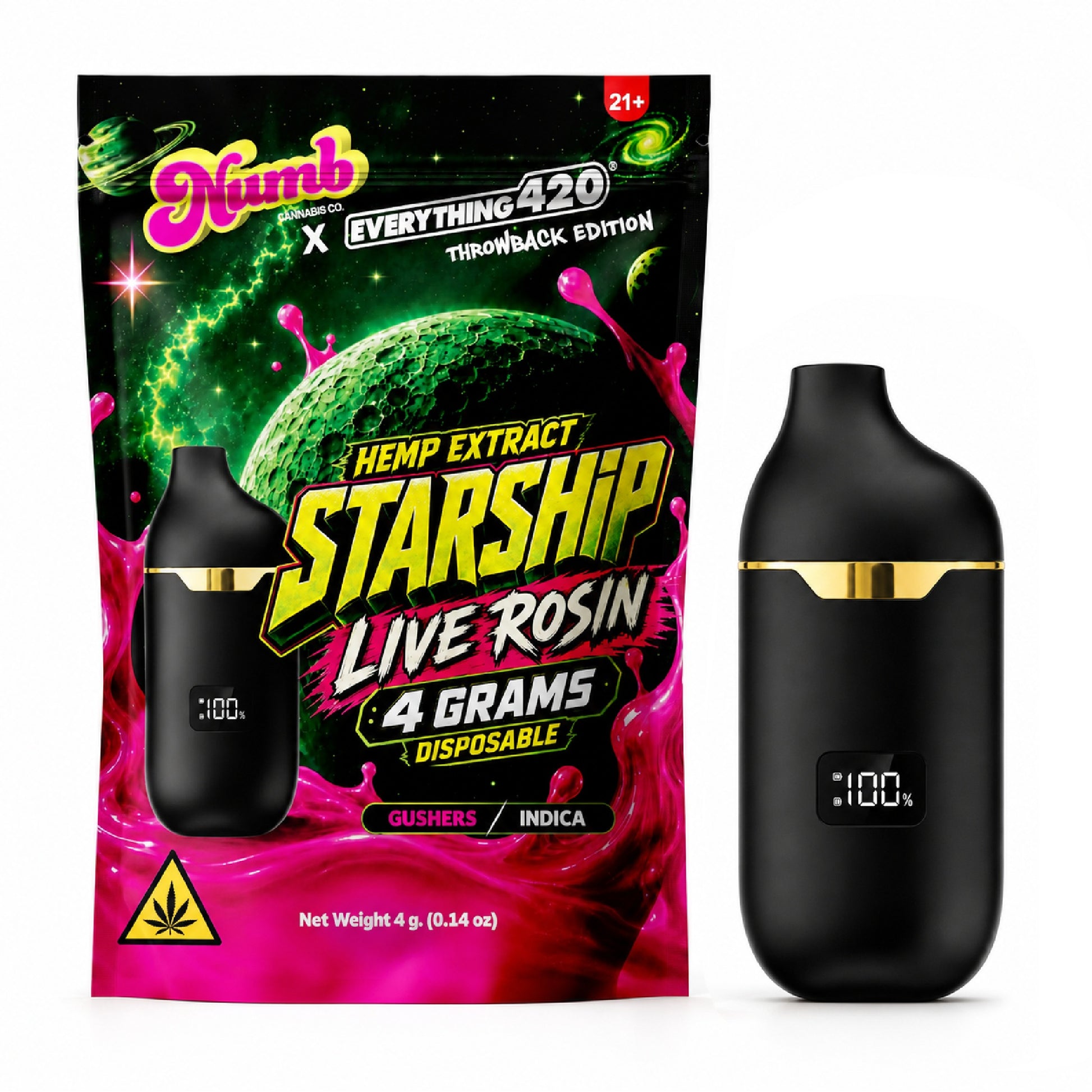 Numb x E420 Starship Device - 4000mg Gushers