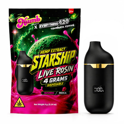 Numb x E420 Starship Device - 4000mg Gushers