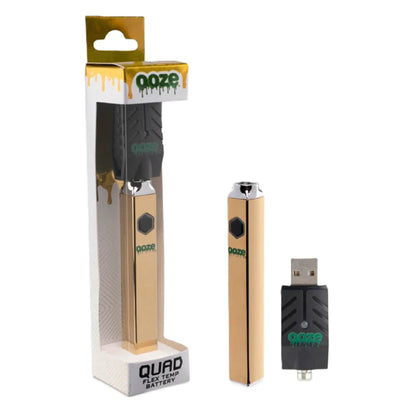Ooze 510 Thread Quad Power Unit + Smart USB - 500mAh Lucky Gold