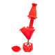 Ooze Bectar Silicone Water Pipe n Nectar Collector - 7in Scarlet