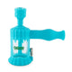 Ooze Clobb 4-in-1 Silicone Pipe n Nectar Collector - 7 inches Aqua Teal