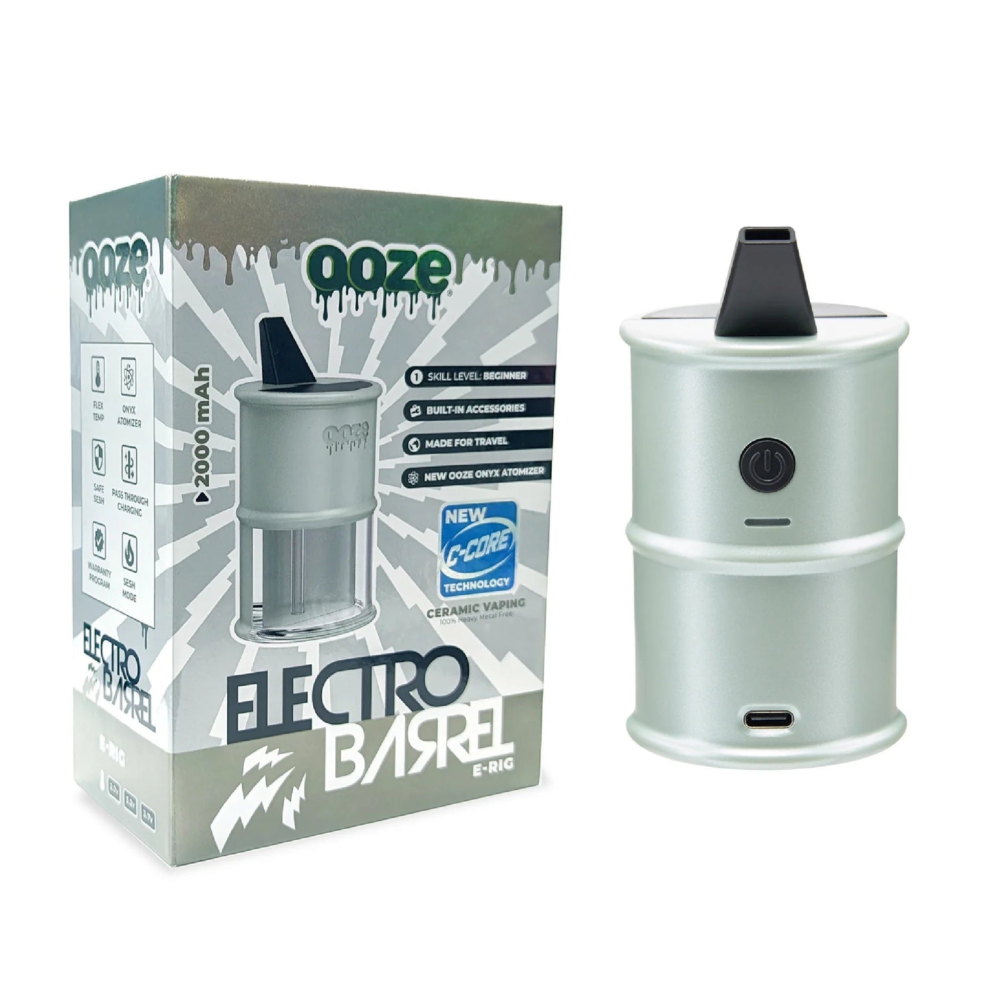 Ooze Electro Barrel Dab Rig Fresh Sage