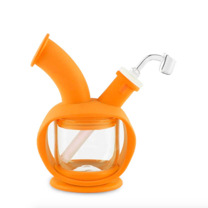 Ooze Kettle Silicone Bubbler Bong Orange