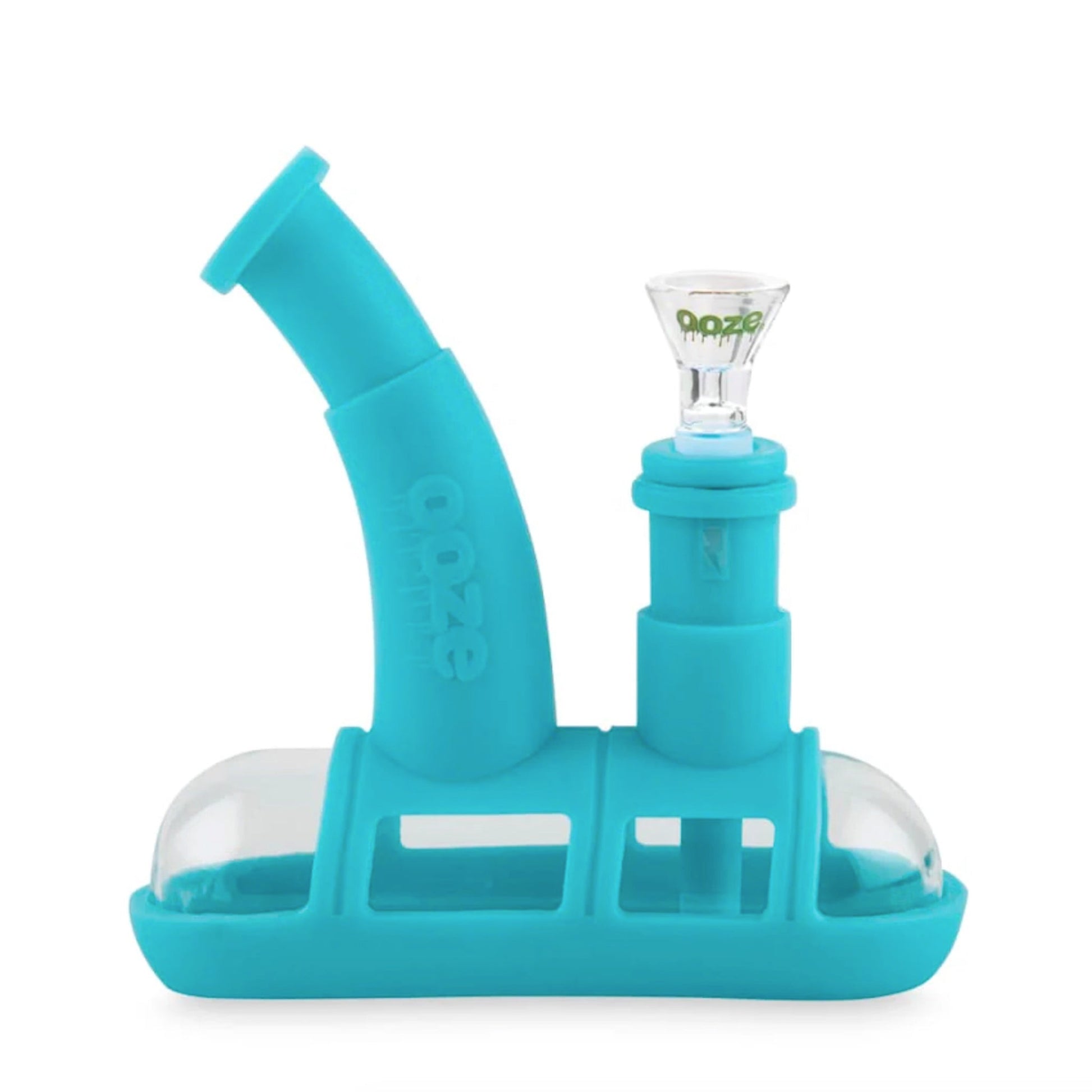 Ooze Steamboat Silicone Bubbler - 7in Teal