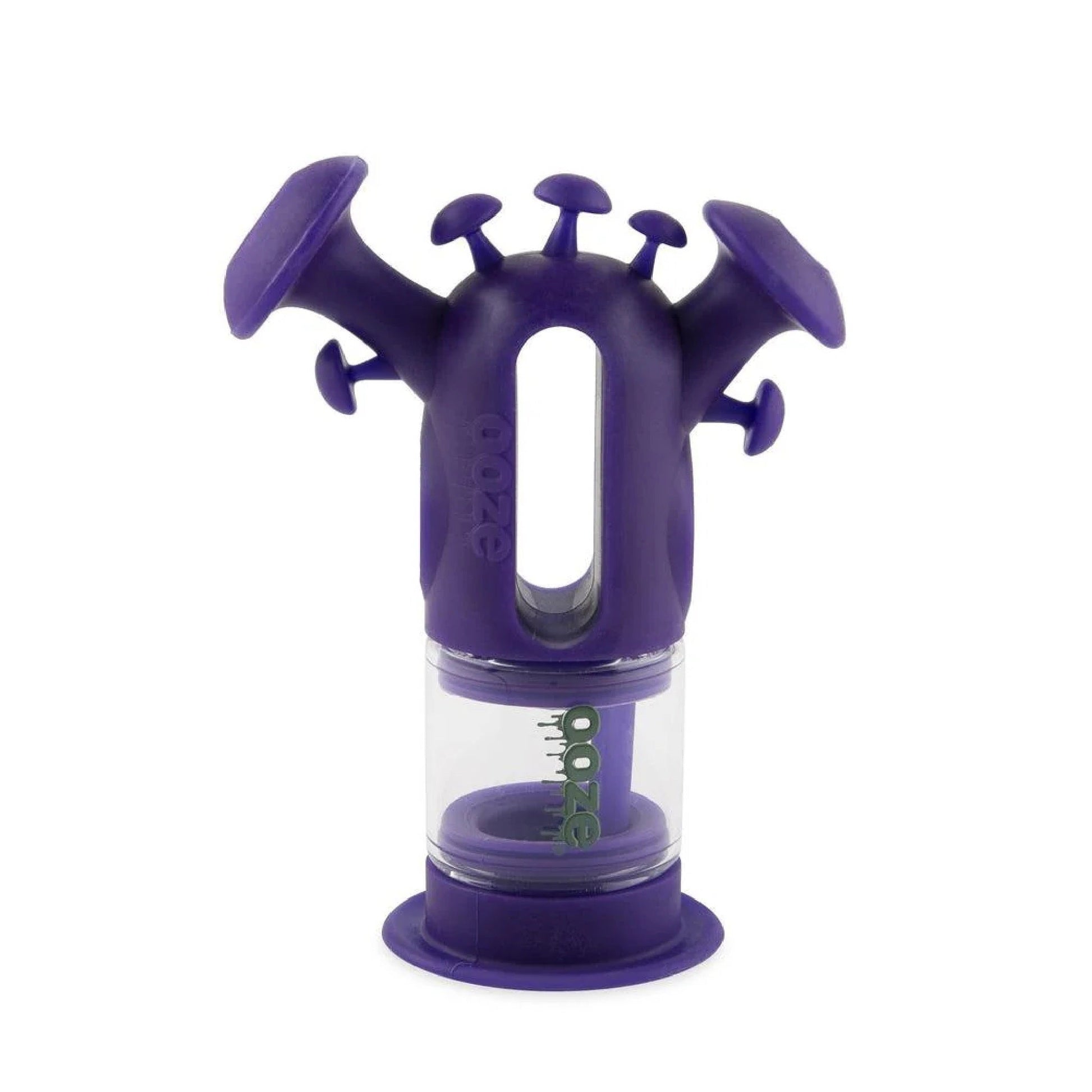 Ooze Trip Pipe Silicone Bubbler - 7.5 inches Purple