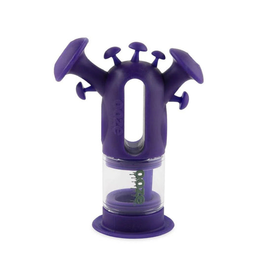 Ooze Trip Pipe Silicone Bubbler - 7.5 inches Purple