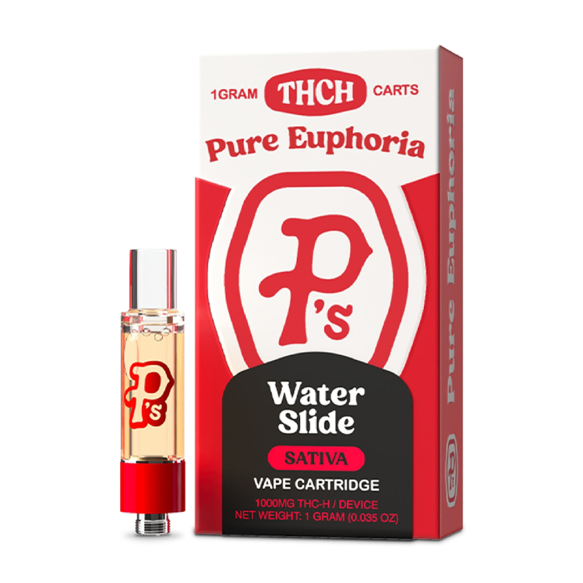 P's THC-H Cartridge - 1000mg Water Slide (S)