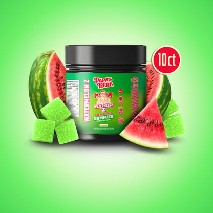 Papa's Herb Delta 8 + THC-P Gummies - 1000mg (10ct) Watermelon Z