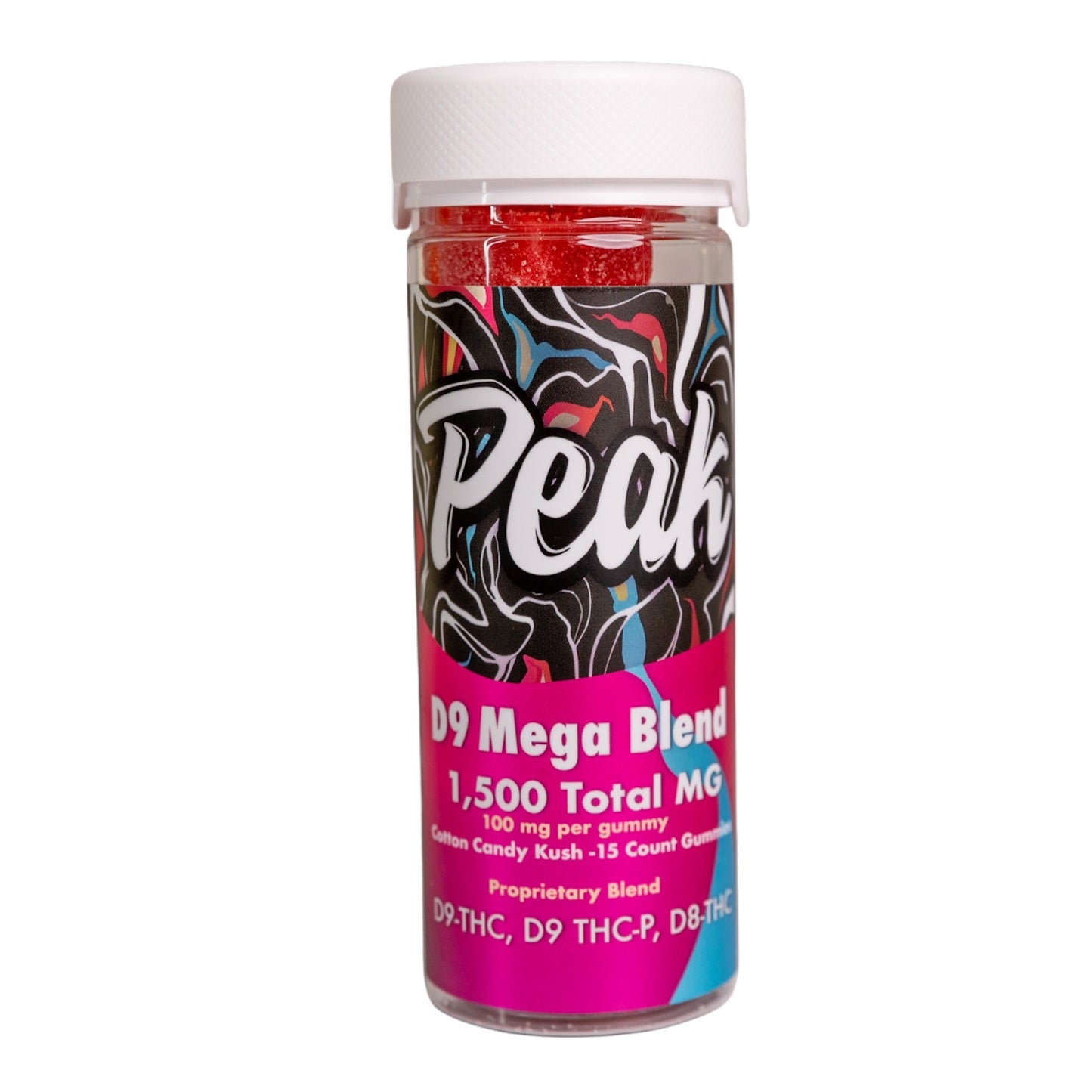 Peak Delta 9 Mega Blend Gummies - 15ct