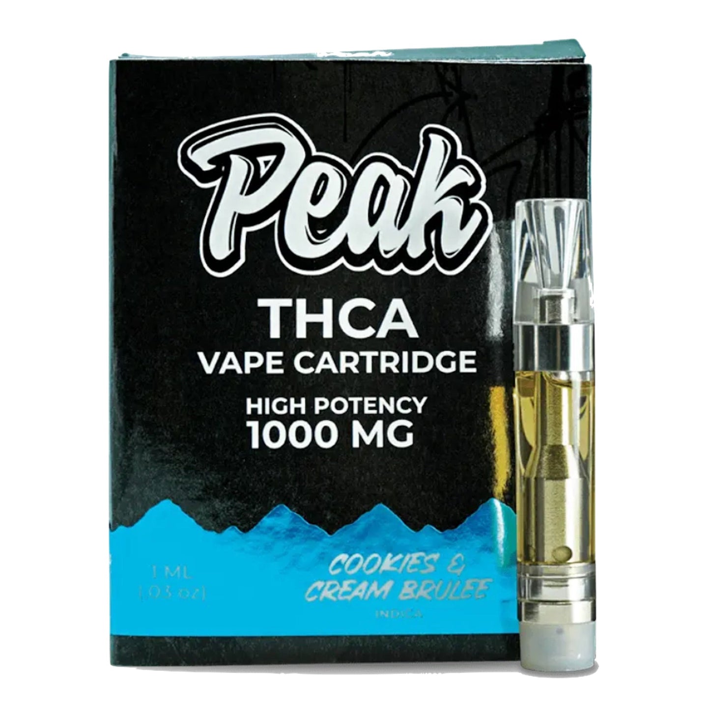 Peak THC-A Cookies n Cream Brulee Cartridge - 1000mg