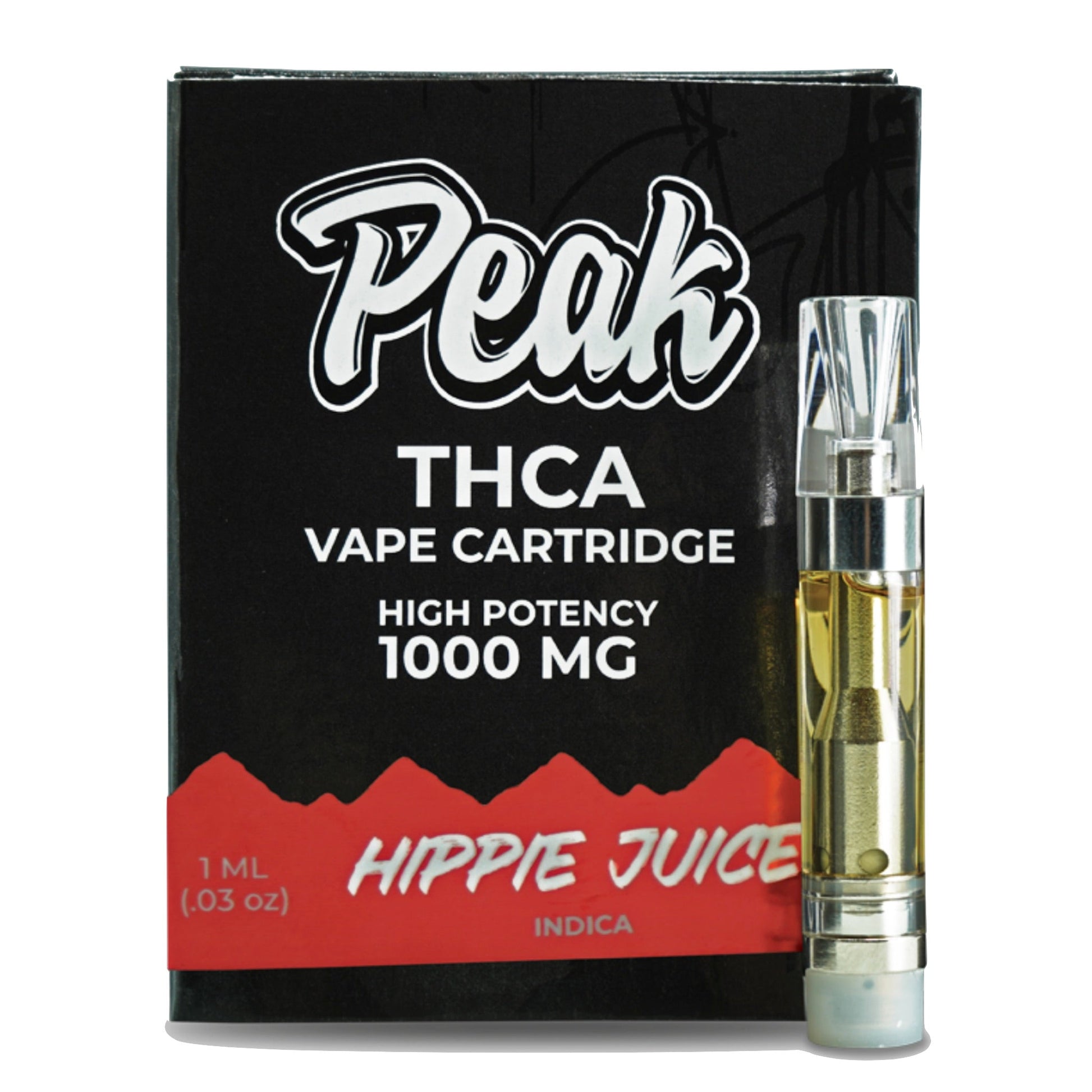 Peak THC-A Hippie Juice Cartridge - 1000mg