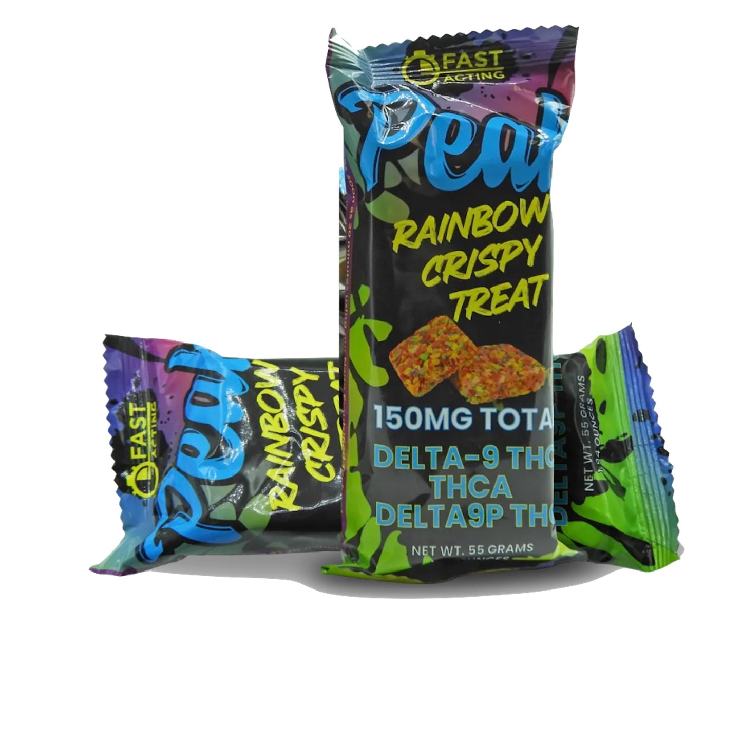 Peak THC-A Rainbow Crispy Treat - 150mg