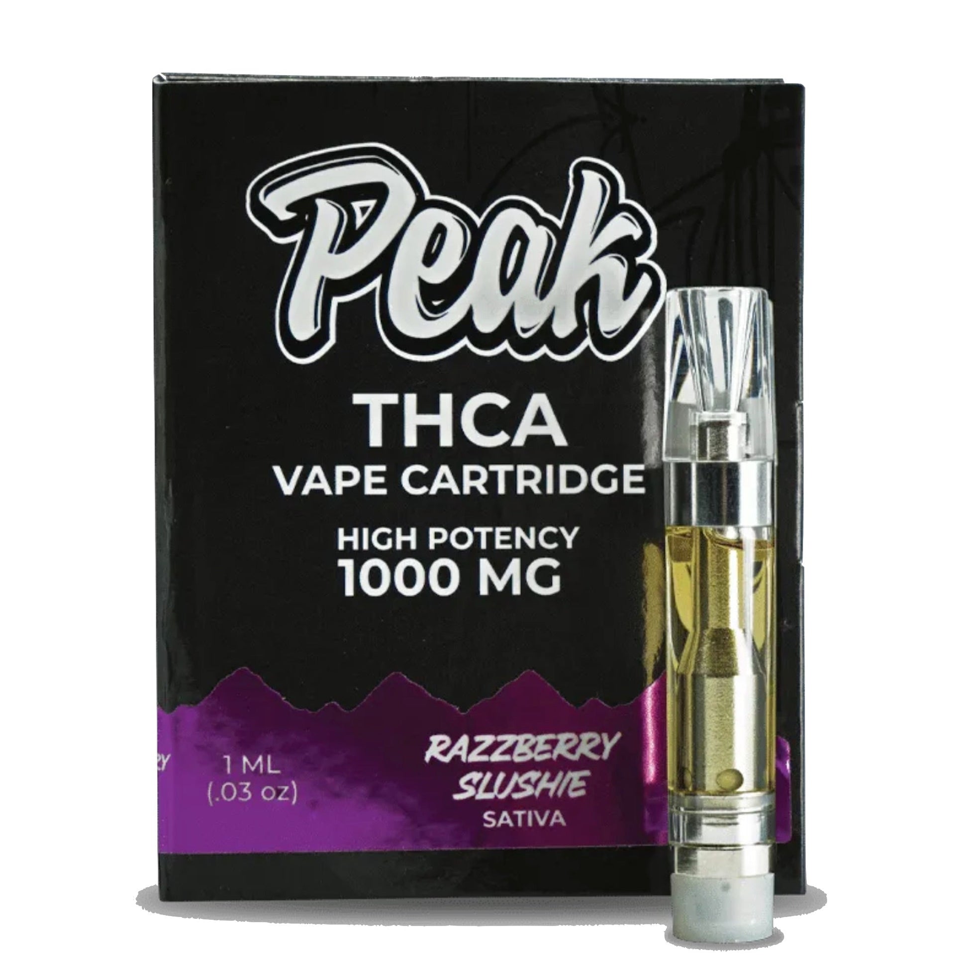 Peak THC-A Razzberry Slushie Cartridge - 1000mg - Everything 420 Peak THC-A Razzberry Slushie Cartridge - 1000mg - Everything 420