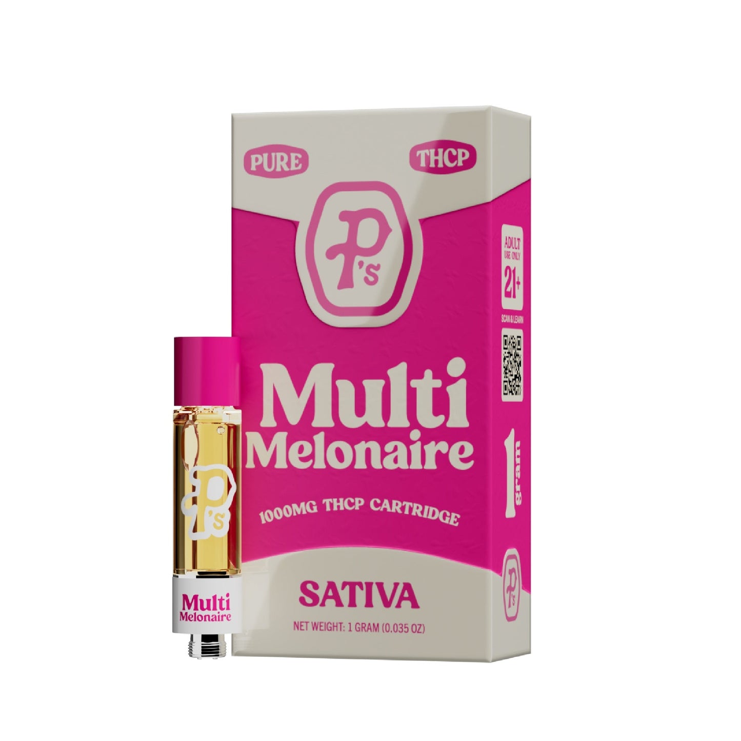 Perfectly Pure Ps THC-P Cartridge - 1000mg Multi Mellonaire (S) / Single Cart