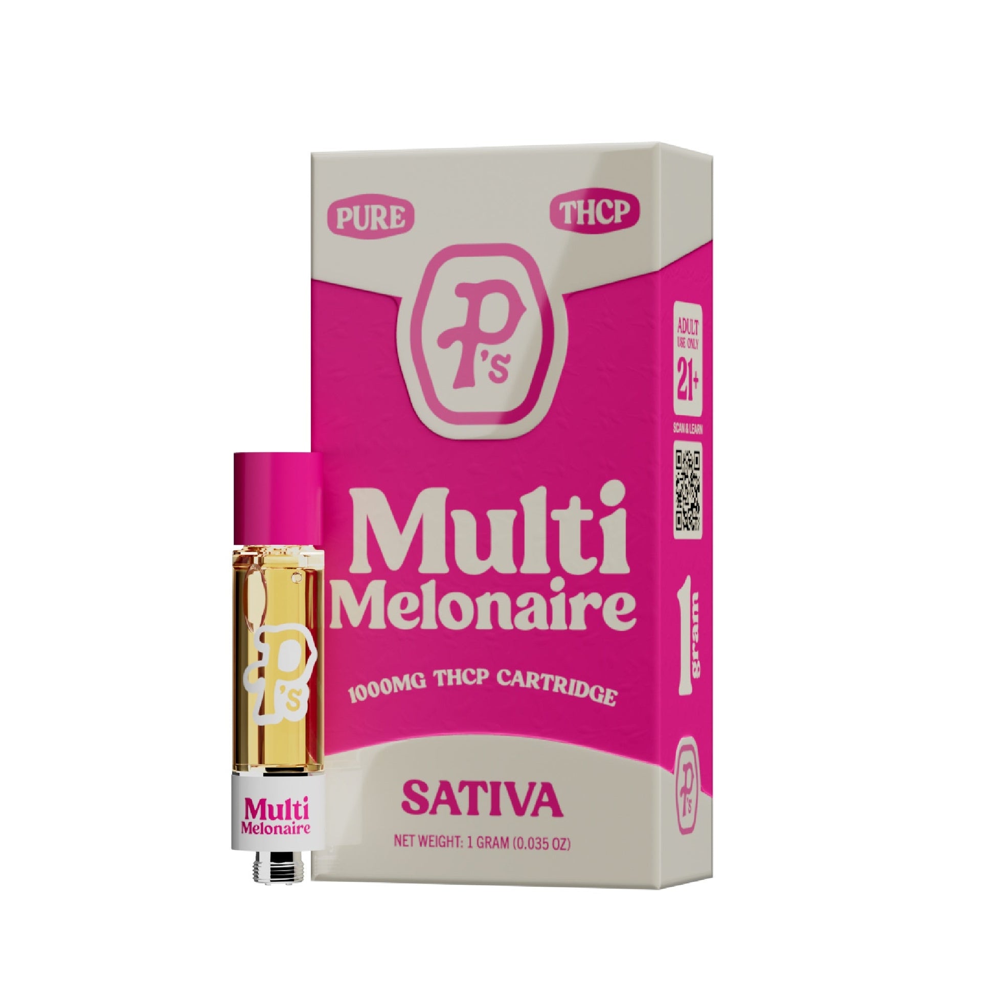 Perfectly Pure Ps THC-P Unit - 1000mg Multi Mellonaire (S) / Single Cart / 1 Pack