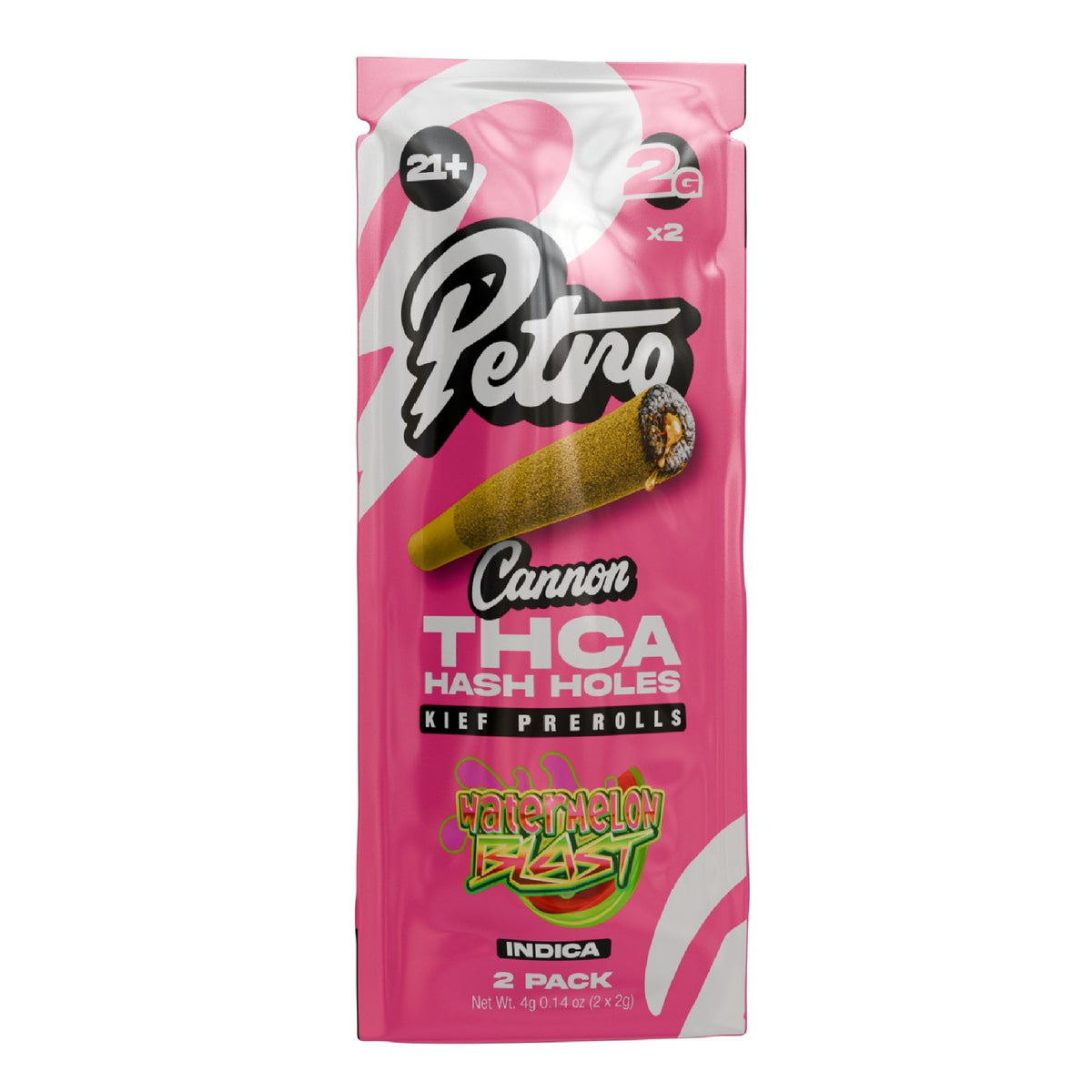 Petro Cannon THC-A Hash Holes - 2g (2ct) Watermelon Blast