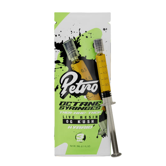 Petro Octane THC Live Resin Syringes - 3000mg OG Kush