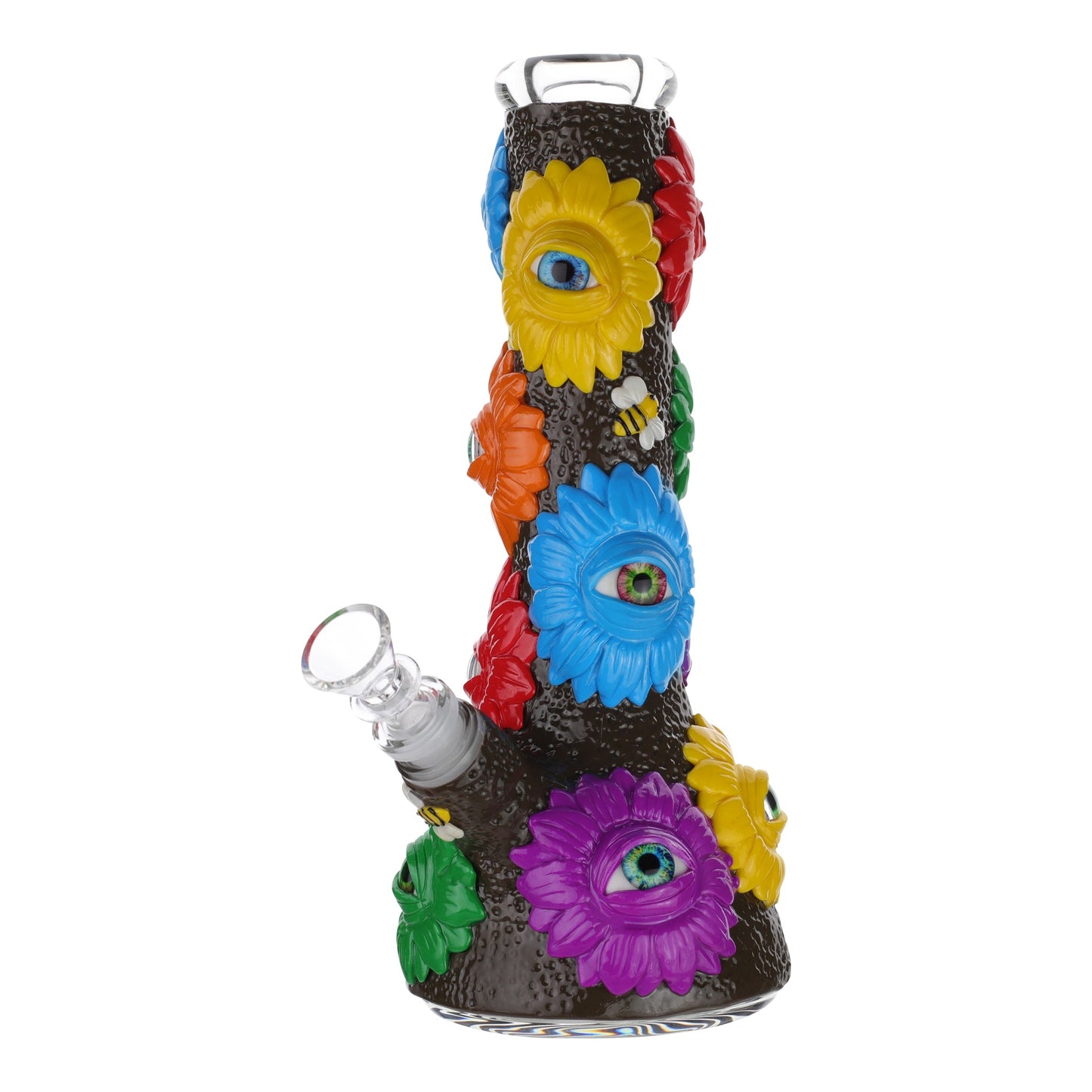 Pheasants Eye Beaker Bong - 10in