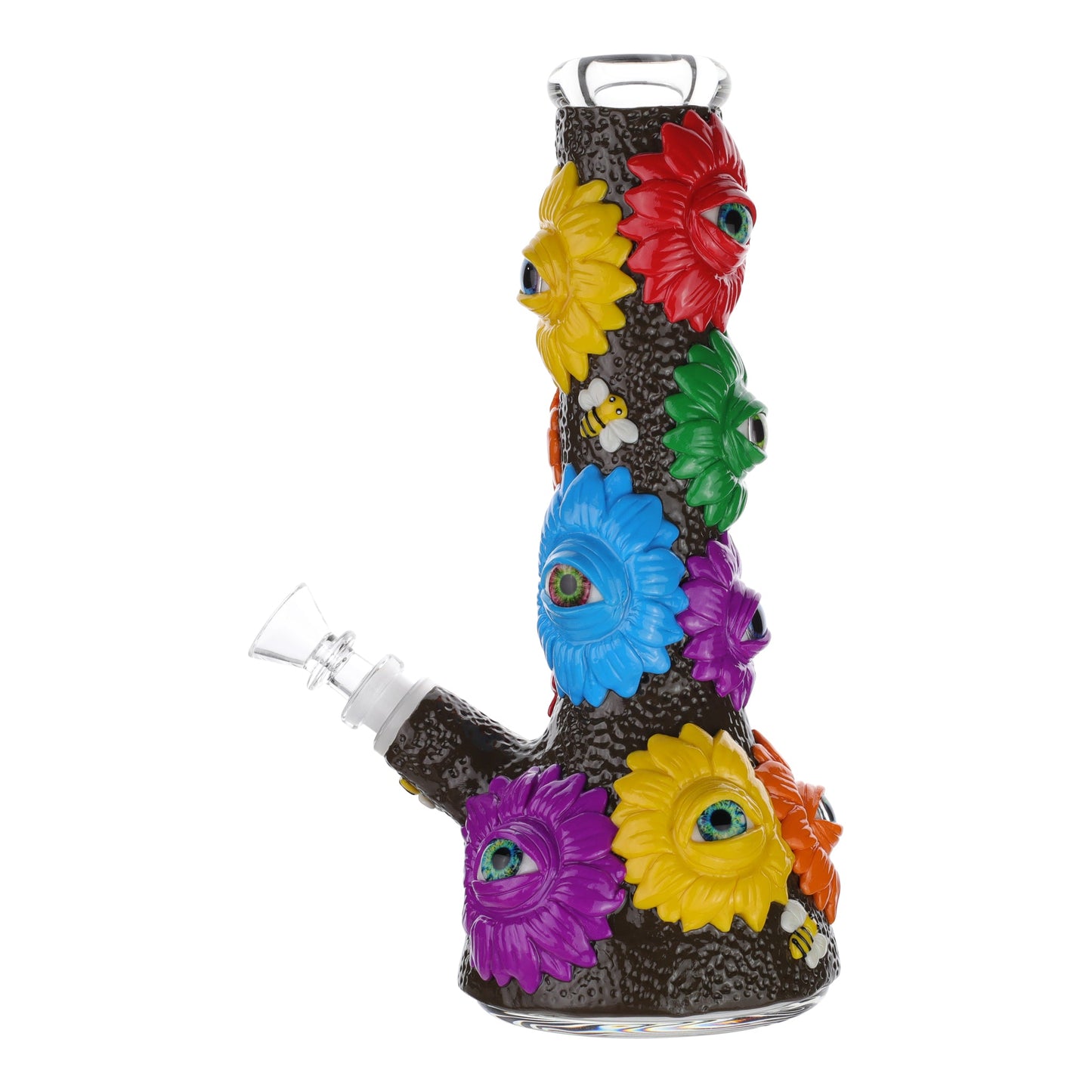 Pheasants Eye Beaker Bong - 10in