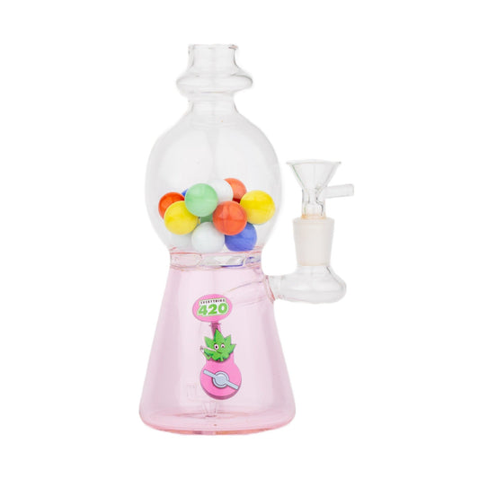 Pink Bubblegum Dab Rig - 8in