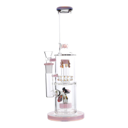 Pink Honey Hive Percolator Bong - 14in