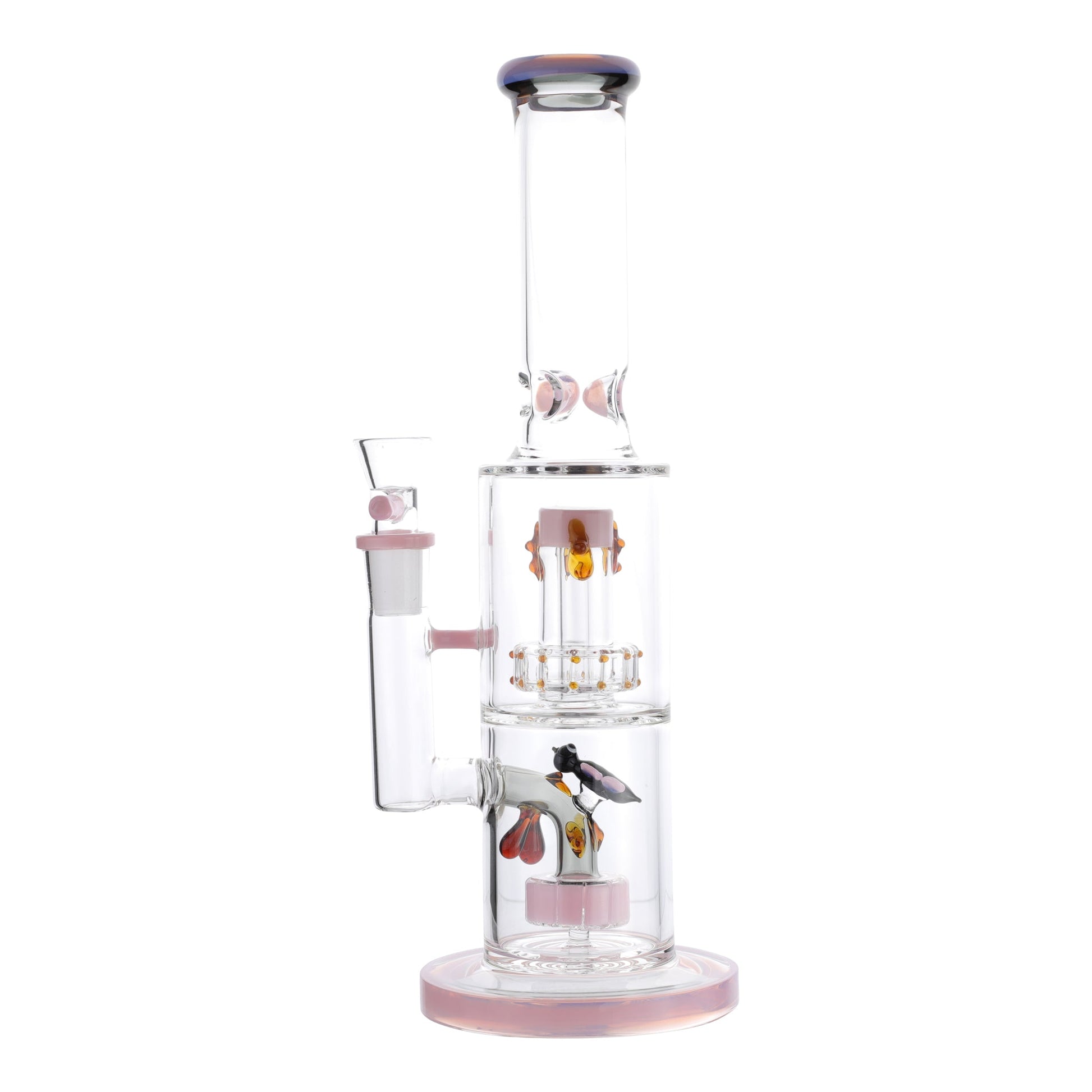 Pink Honey Hive Percolator Bong - 14in