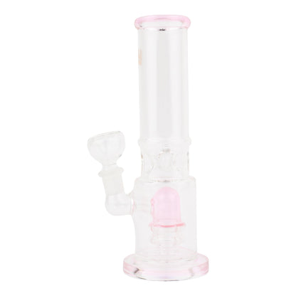 Pink Pinched Perc Bong - 7in