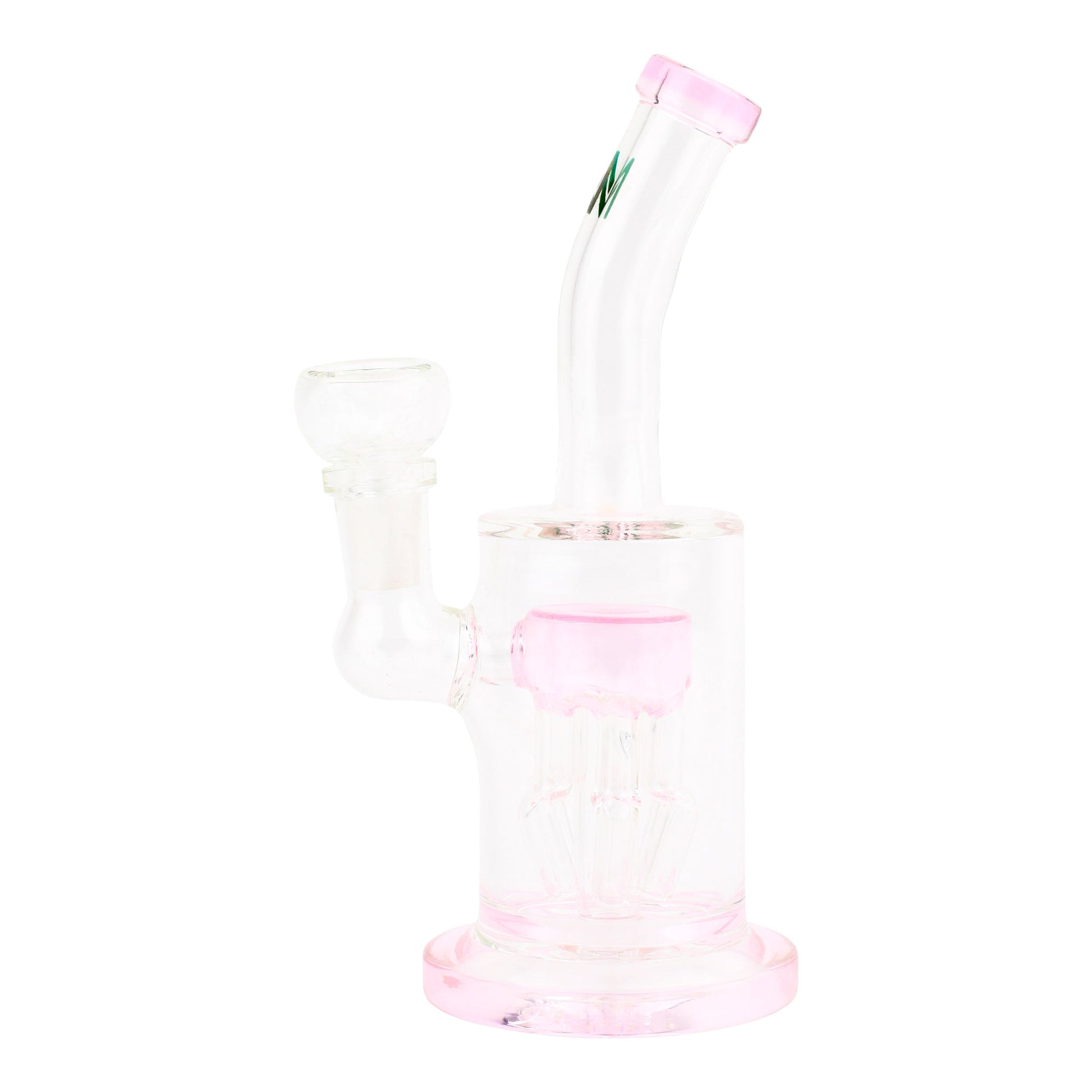 Pink Tilted Tree Perc Bong - 7in