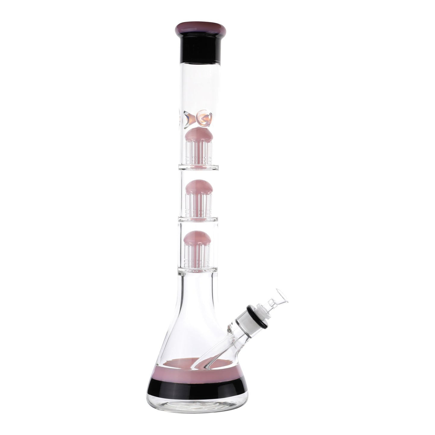 Pink Triple Dipped Tree Perc Bong - 18in