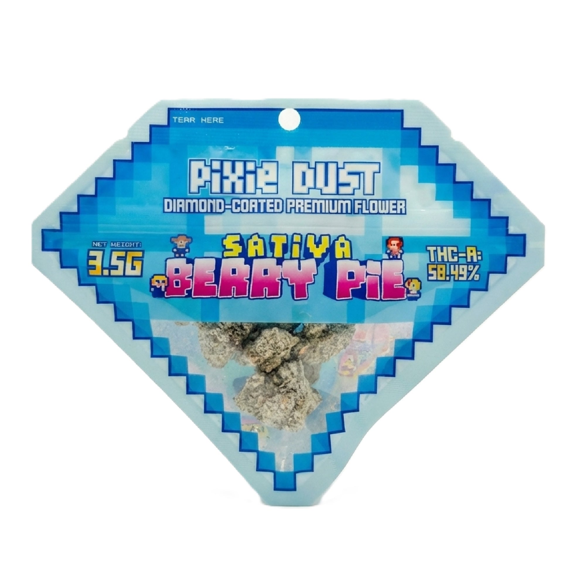 Pixie Dust Diamond Coated Premium THCa Flower - 3.5g Berry Pie