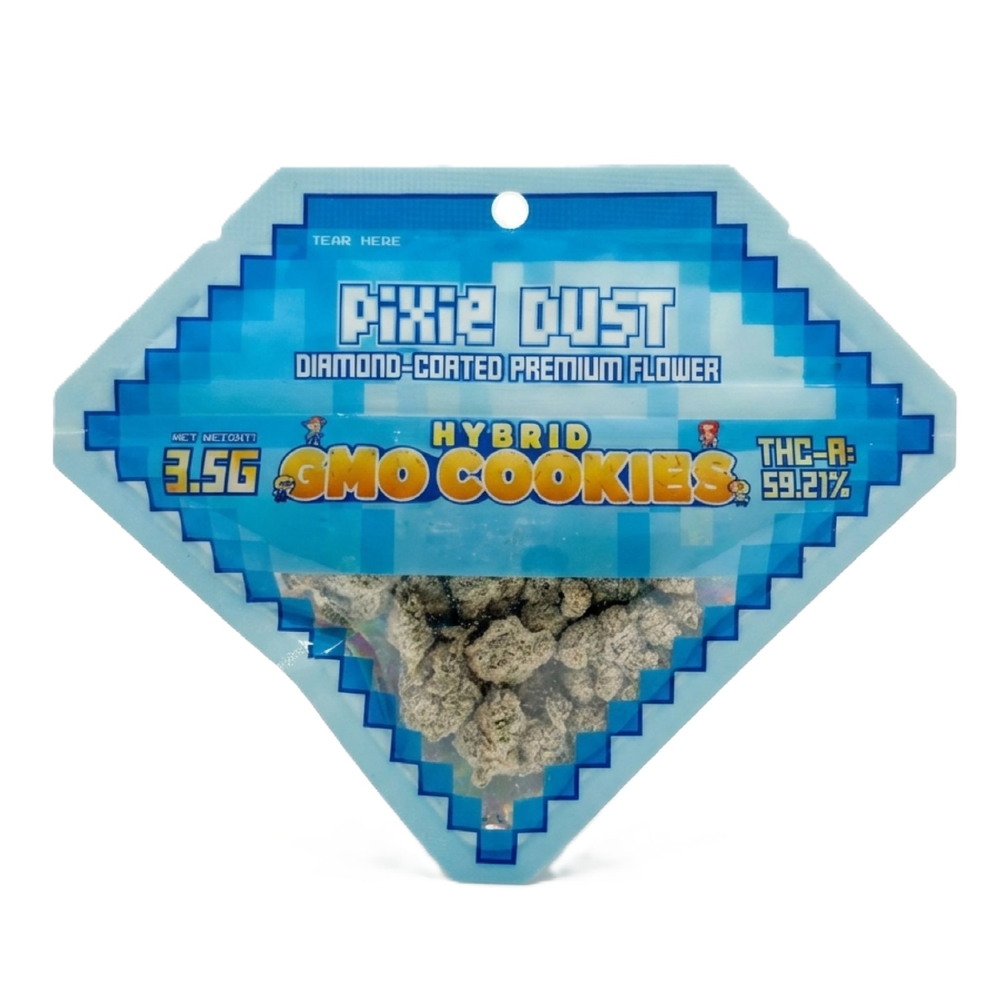 Pixie Dust Diamond Coated Premium THCa Flower - 3.5g GMO Cookies (H)
