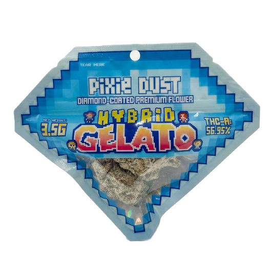 Pixie Dust Diamond Coated Premium THCa Flower - 3.5g Gelato (H)