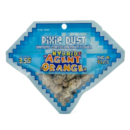 Pixie Dust Diamond Coated Premium THCa Flower - 3.5g Agent Orange