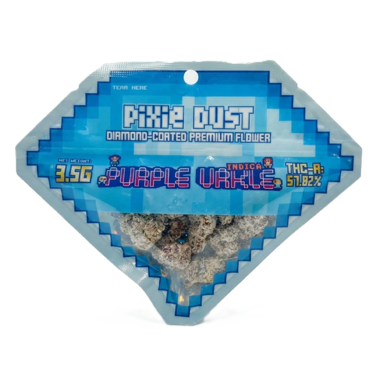 Pixie Dust Diamond Coated Premium THCa Flower - 3.5g Purple Urkle (I)