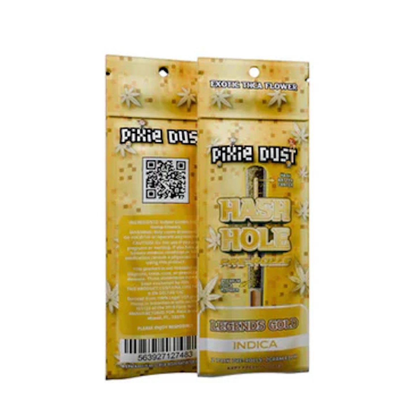 Pixie Dust Hash Hole Premium THC-A Pre-Rolls - 2g Legends Gold (I)
