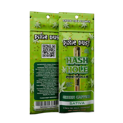 Pixie Dust Hash Hole Premium THC-A Pre-Rolls - 2g Green Caffine (S)