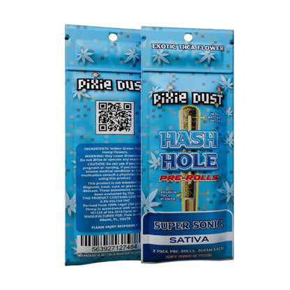 Pixie Dust Hash Hole Premium THC-A Pre-Rolls - 2g Super Sonic (S)