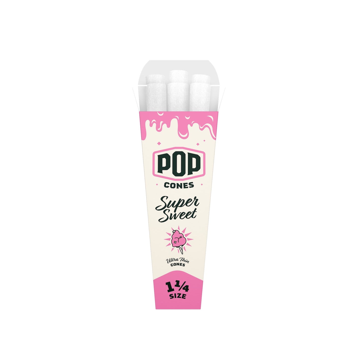 Pop Cones Ultra Thin 1 1/4" - 6ct Super Sweet