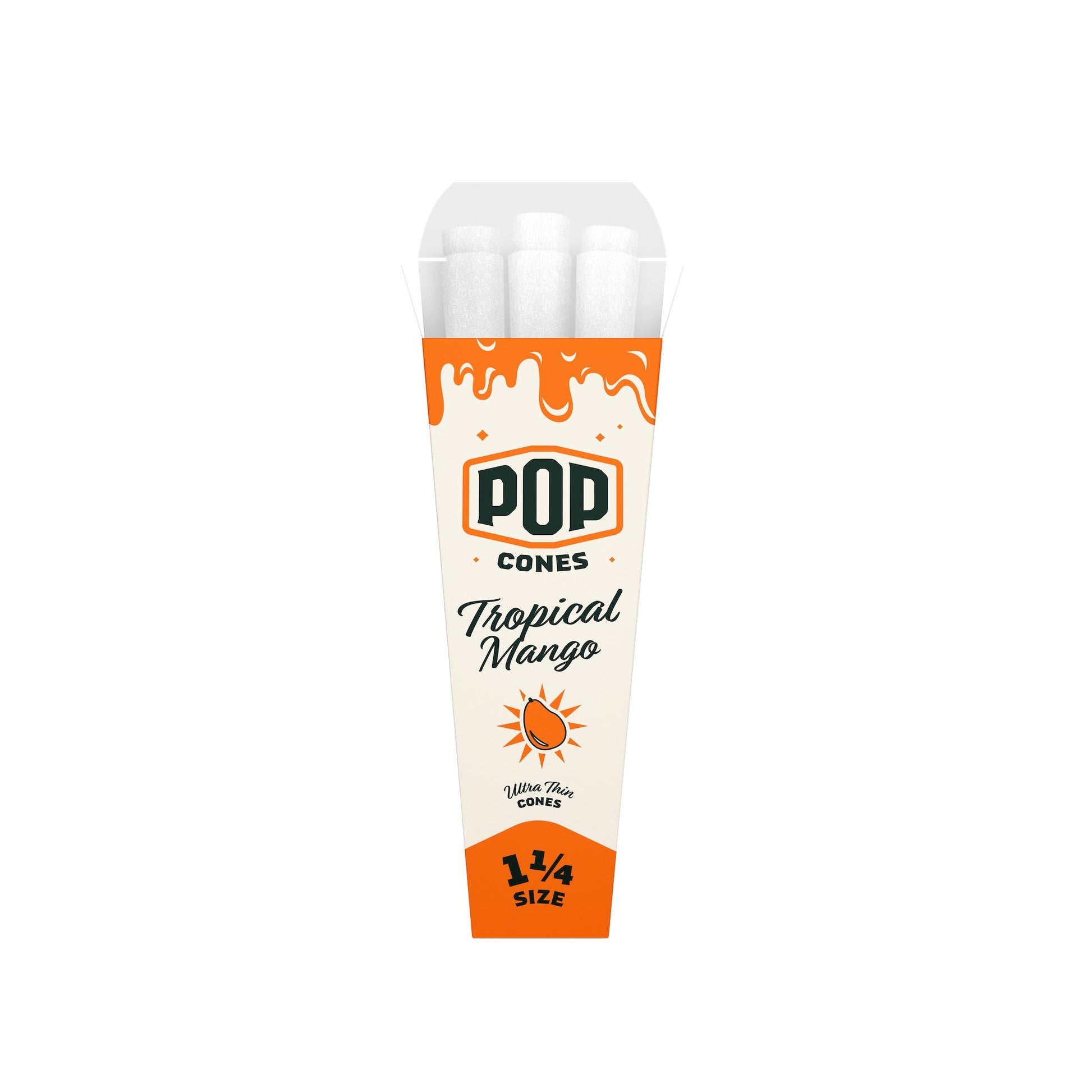 Pop Cones Ultra Thin 1 1/4" - 6ct Tropical Mango