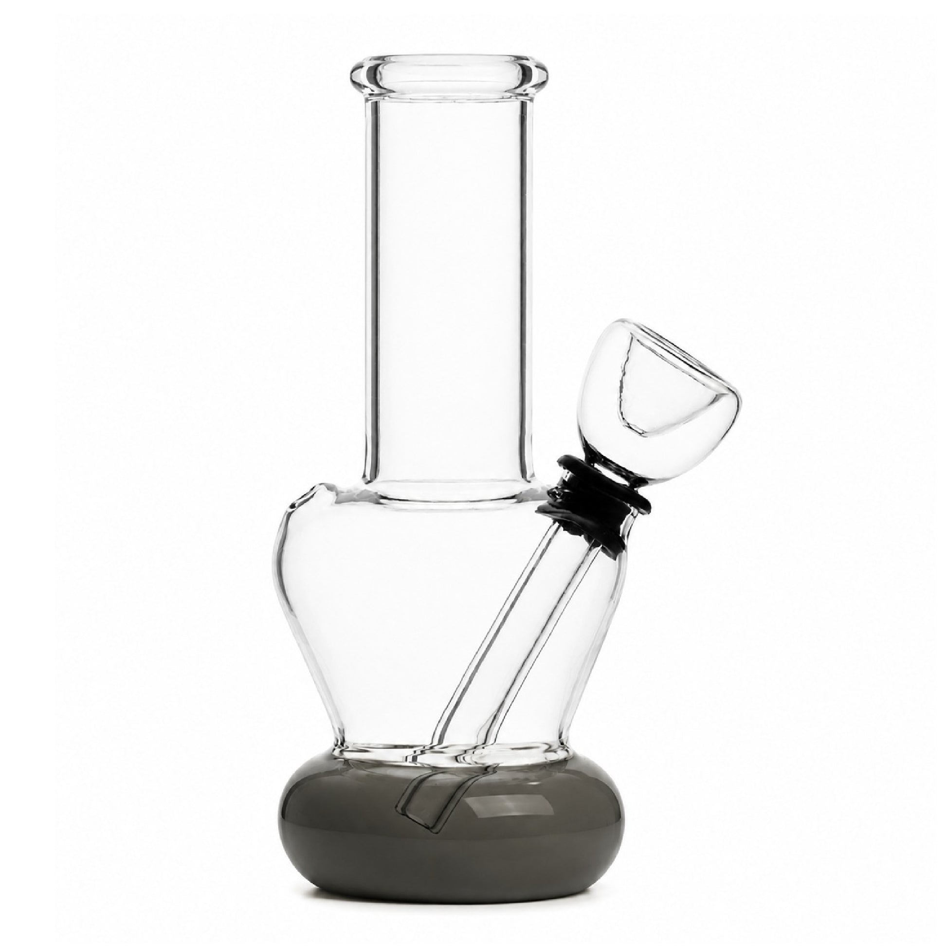 Portable Two Tone Carb Bong - 5in Black