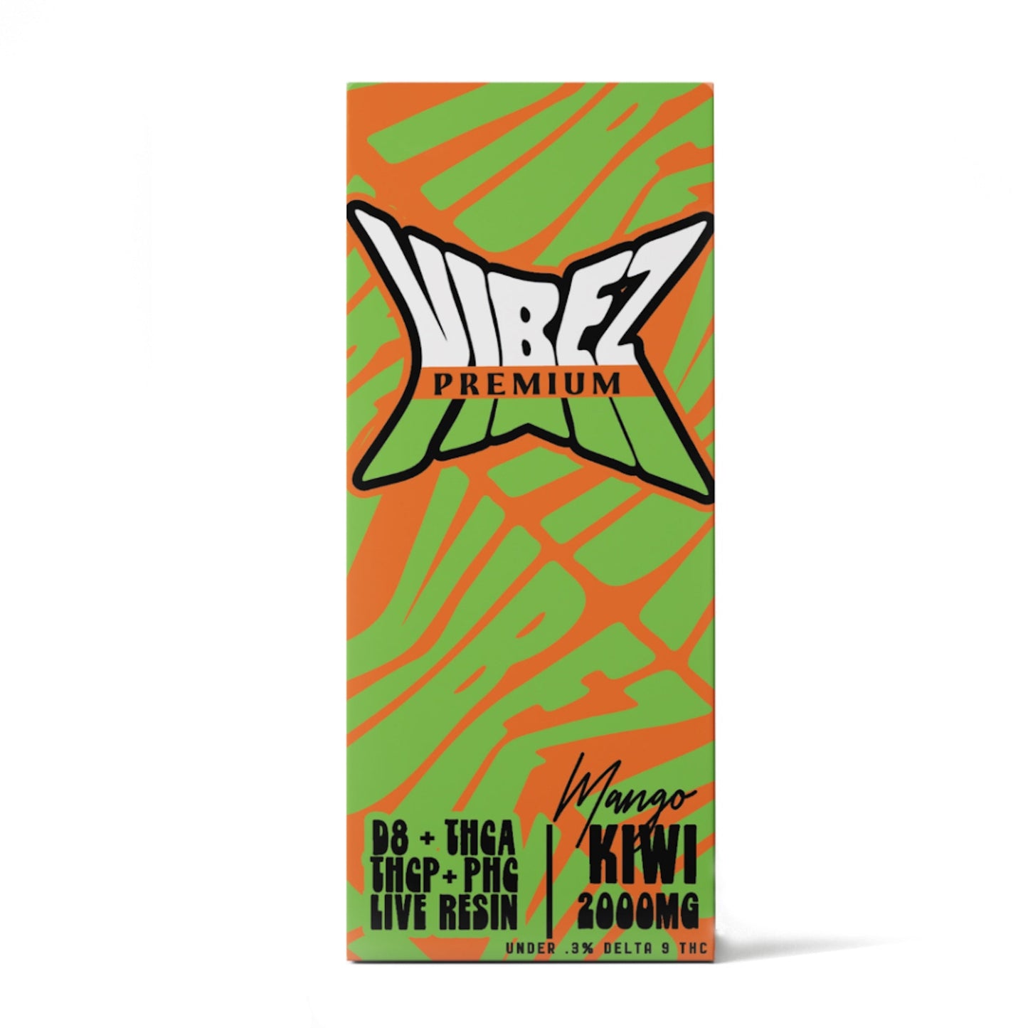 Premium Vibez THC-A Vaporizer - 2 Pack 1 (2 Vapes / Mango Kiwi