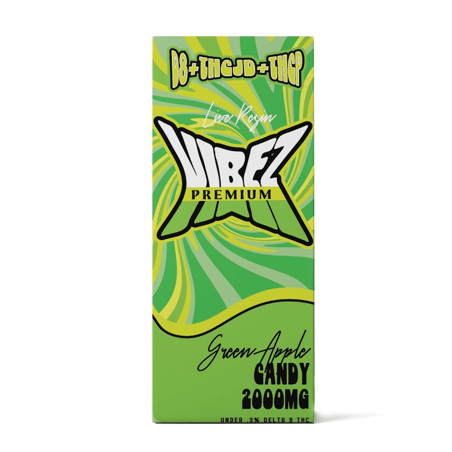 Premium Vibez THC-Jd Vaporizer - 2 Pack 1 / Green Apple Candy