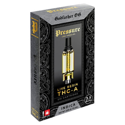 Pressure Live Resin THC-A Cartridge - 3500mg Godfather OG